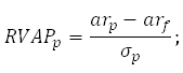 Формула коэффициента Шарпа