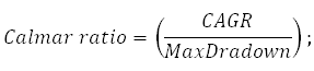Формула коэффициента Калмара